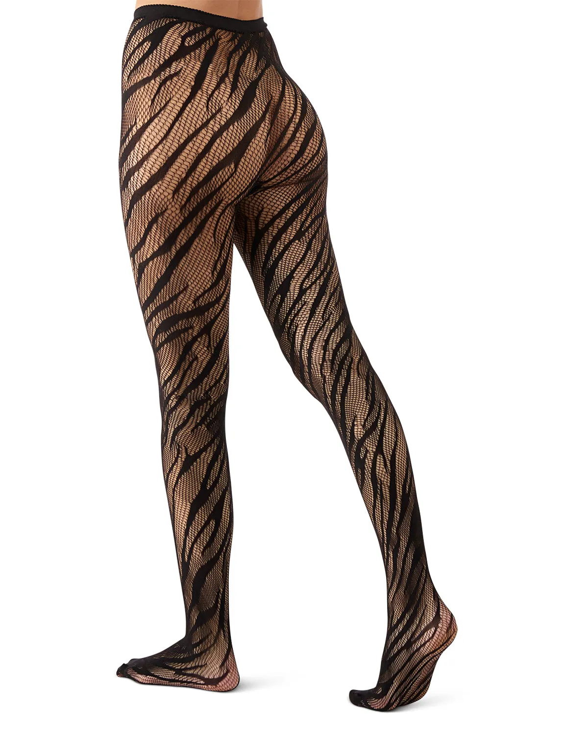 Women's Zebra-Patterned Sheer Net Tights sold by MeMoi product image thumbnail 5