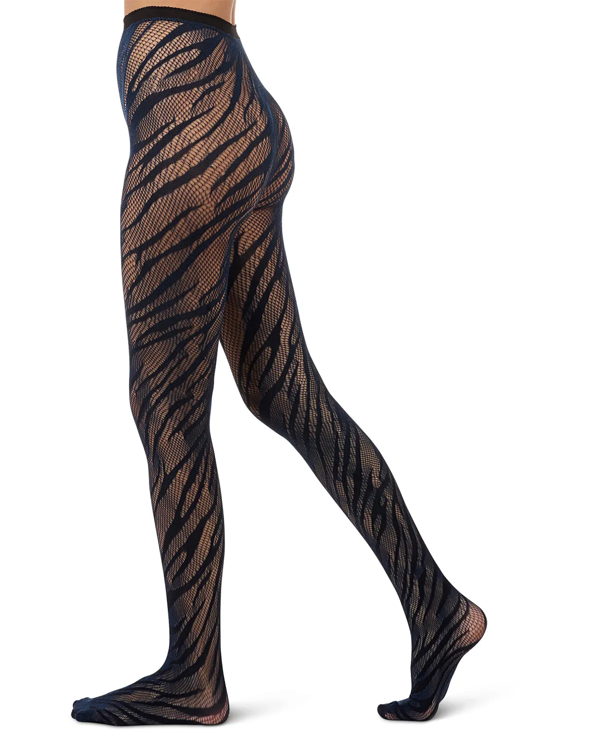Women's Zebra-Patterned Sheer Net Tights sold by MeMoi product image thumbnail 2