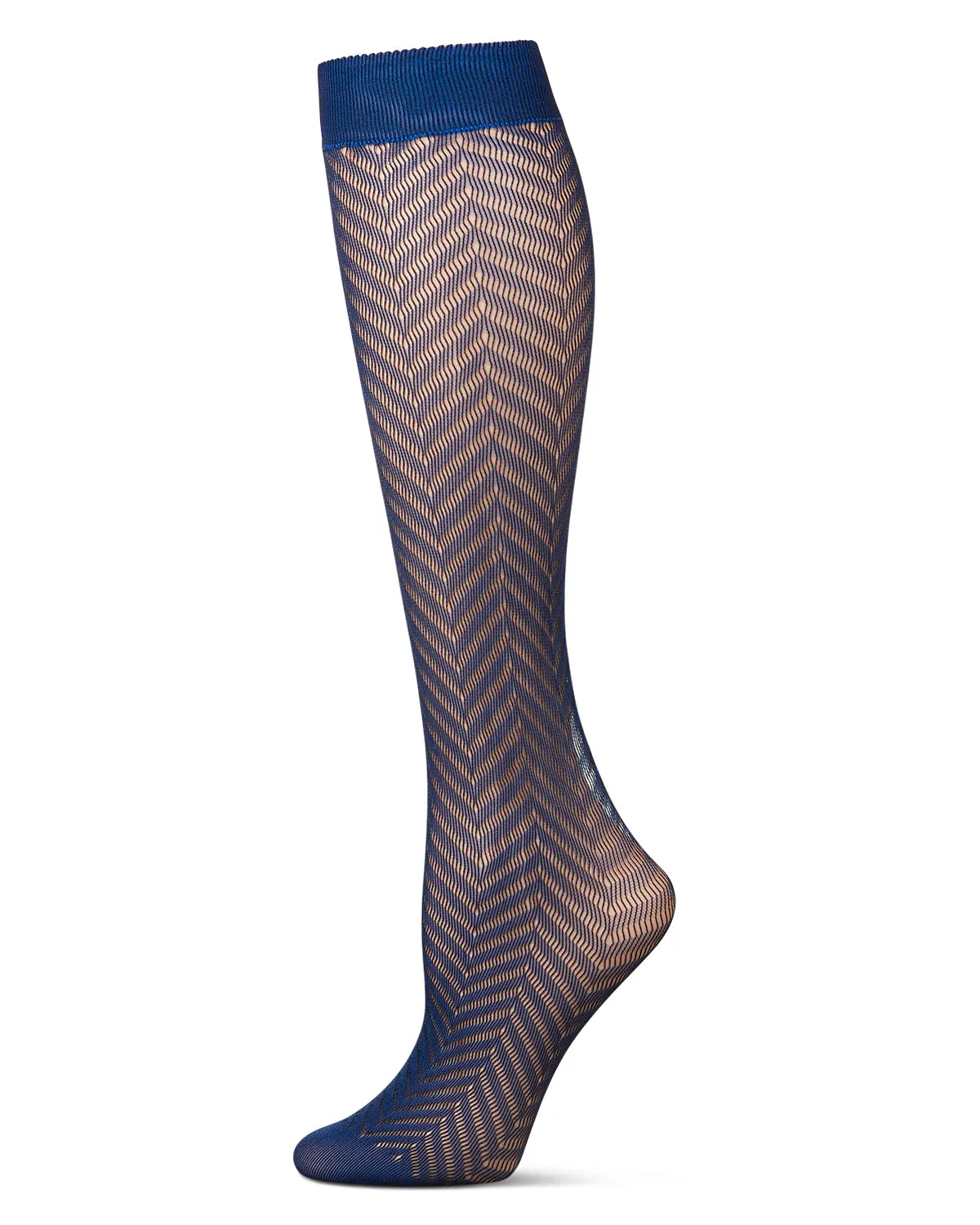 Women's Chevron Net Knee High Socks sold by MeMoi product image thumbnail 3