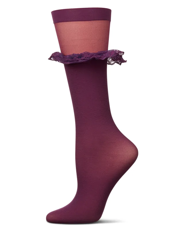 Women's Ruffleina Anklet Socks sold by MeMoi