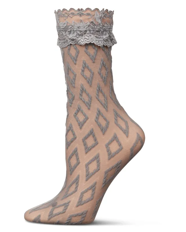 Women's 3-Diamondsional Anklet Socks sold by MeMoi
