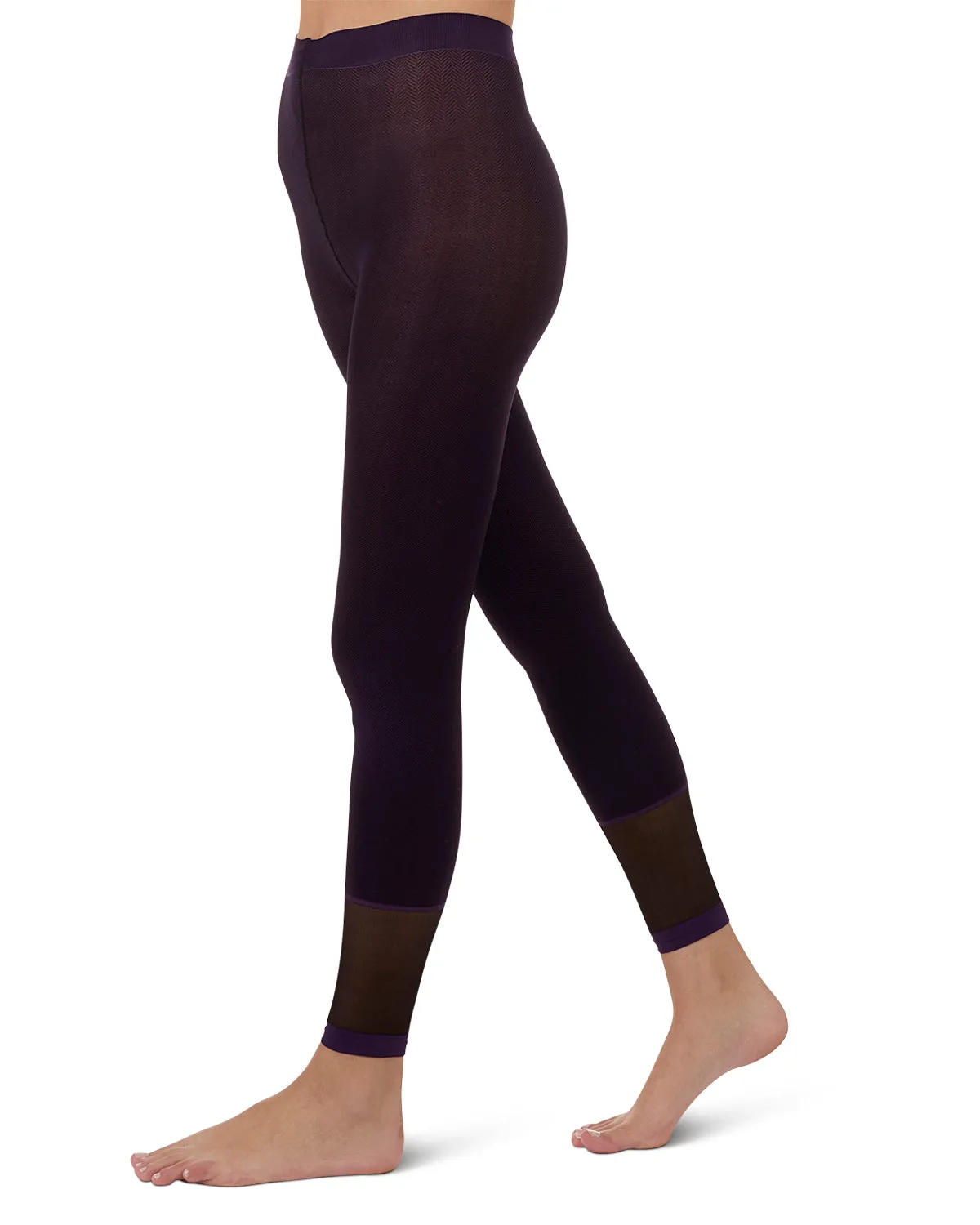 Women's Spunky Herringbone Fashion Footless Tights sold by MeMoi product image thumbnail 2