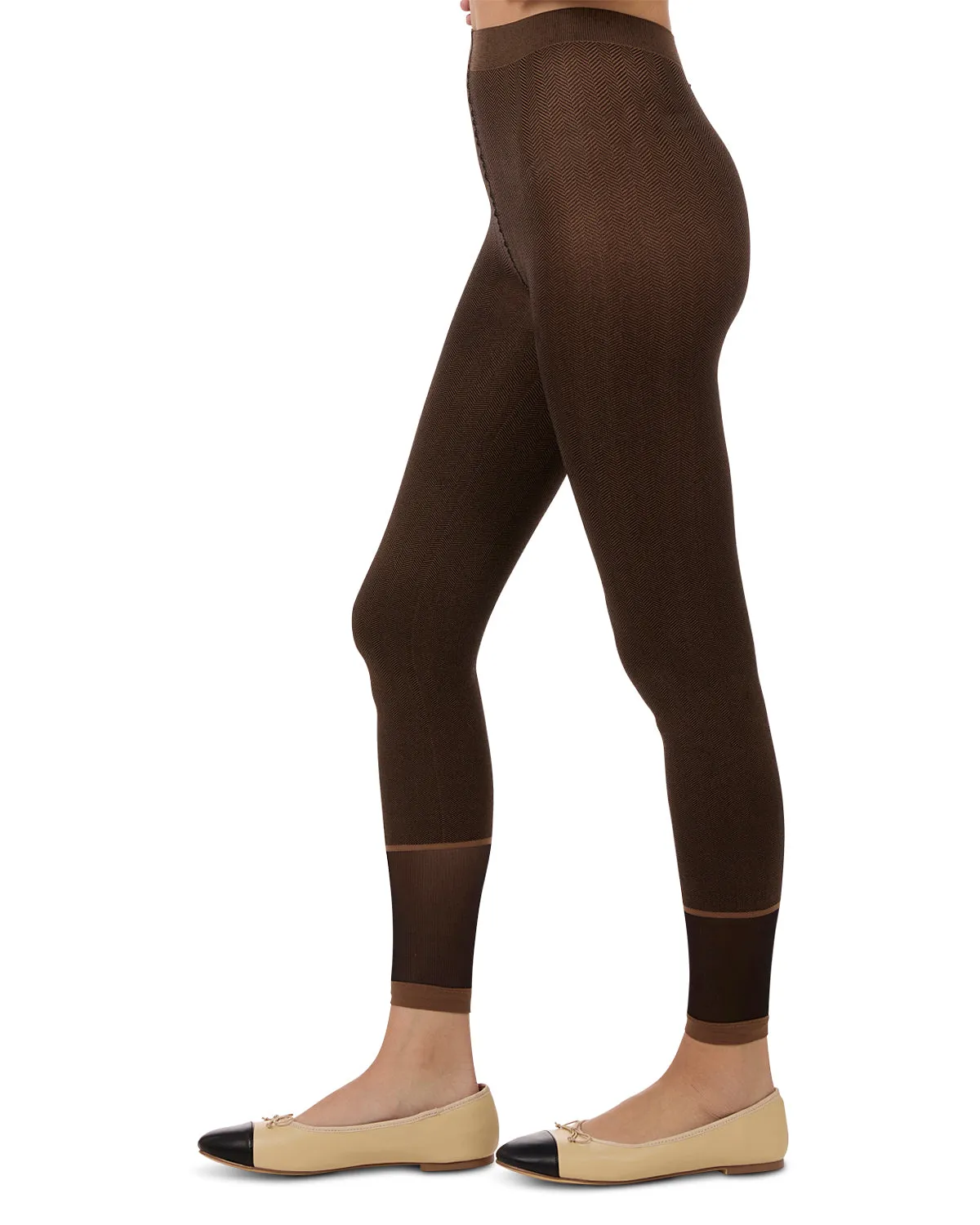 Women's Spunky Herringbone Fashion Footless Tights sold by MeMoi product image thumbnail 3