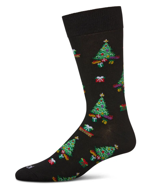 Men's Gifted Trees Holiday Crew Socks sold by MeMoi