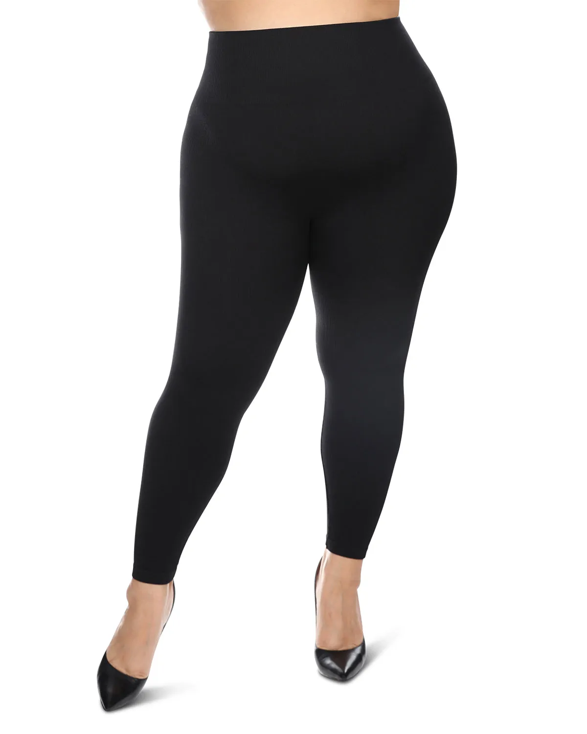 Women's Thin Ribbed High Waist Seamless Leggings sold by MeMoi product image thumbnail 2