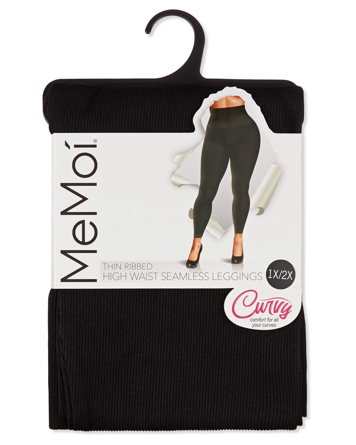 Women's Thin Ribbed High Waist Seamless Leggings sold by MeMoi product image thumbnail 3