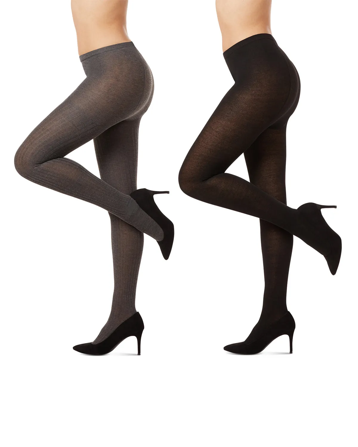 Women's 2 Pair Pack Rib/Solid Sweater Tights sold by MeMoi product image thumbnail 2