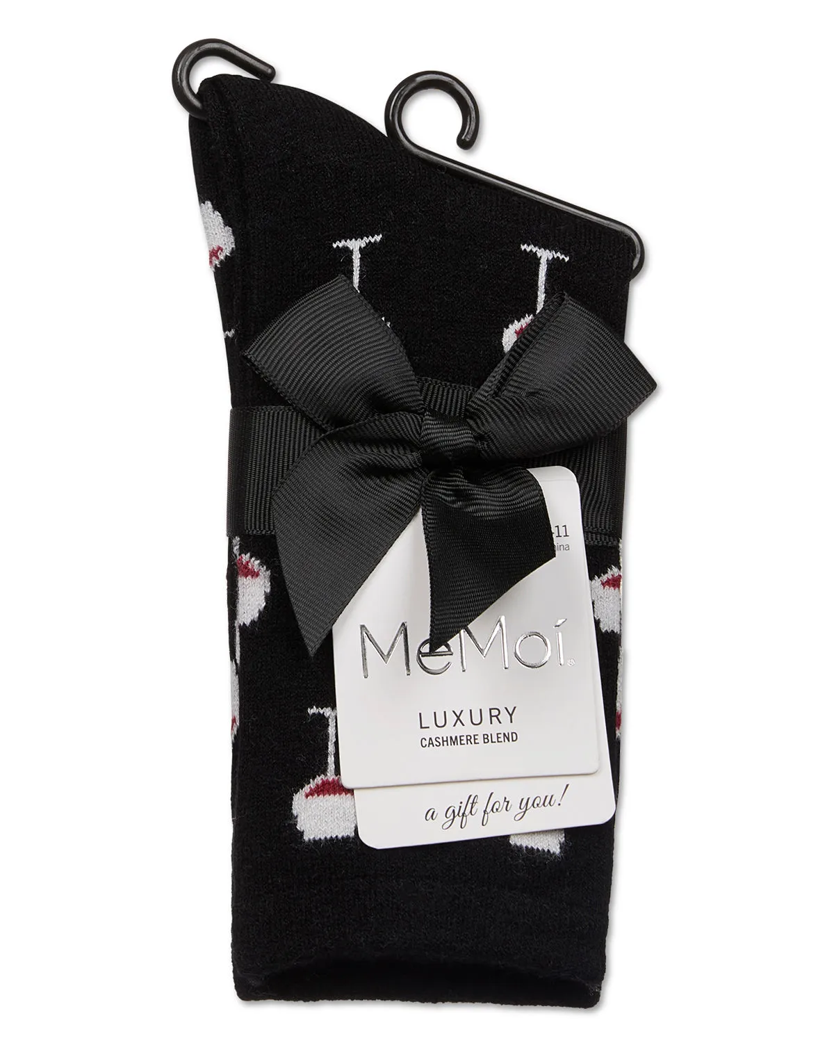 Women's Wine-Themed Cashmere Blend Novelty Crew Socks sold by MeMoi product image thumbnail 4