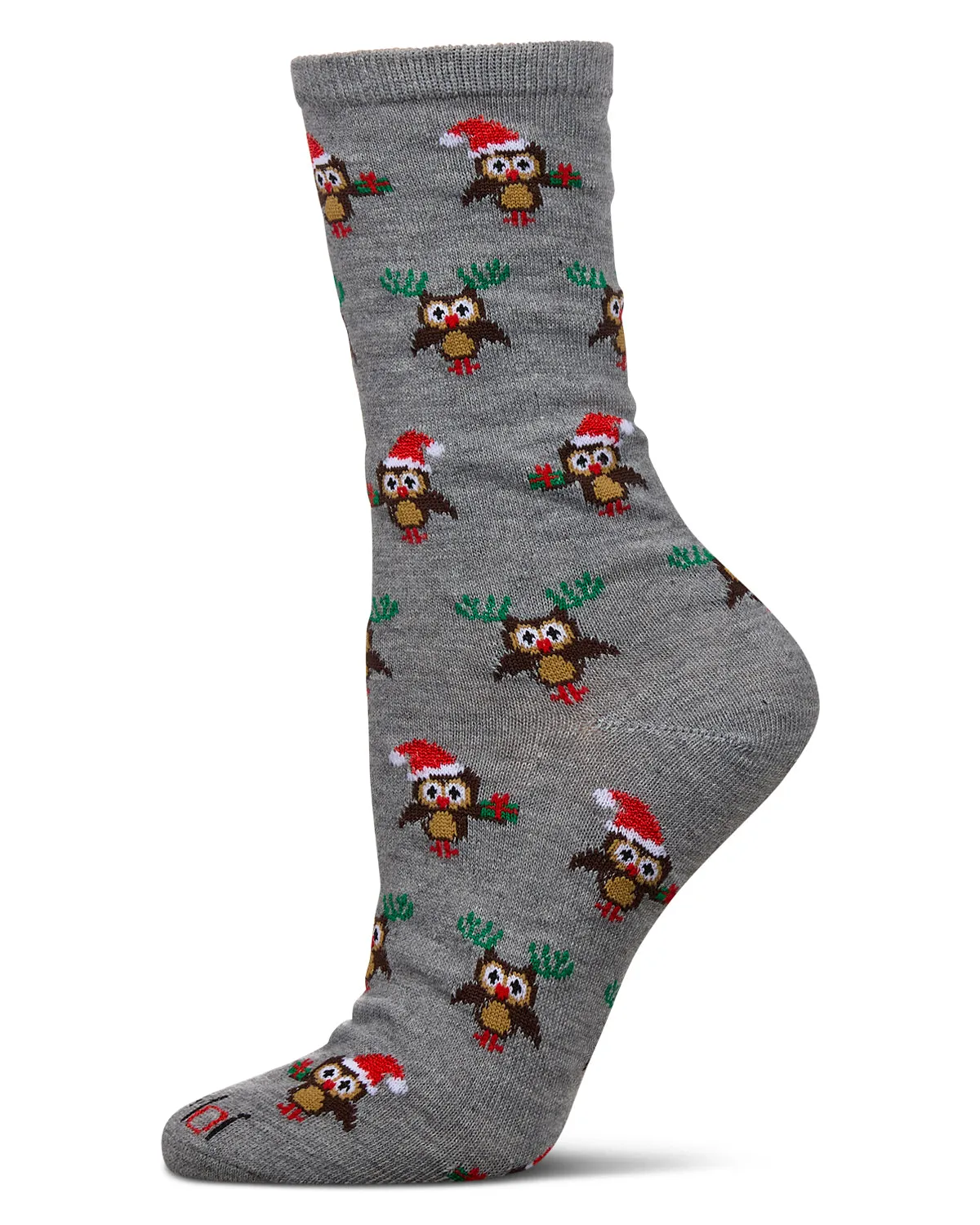 Women's Owl Holiday Crew Socks sold by MeMoi