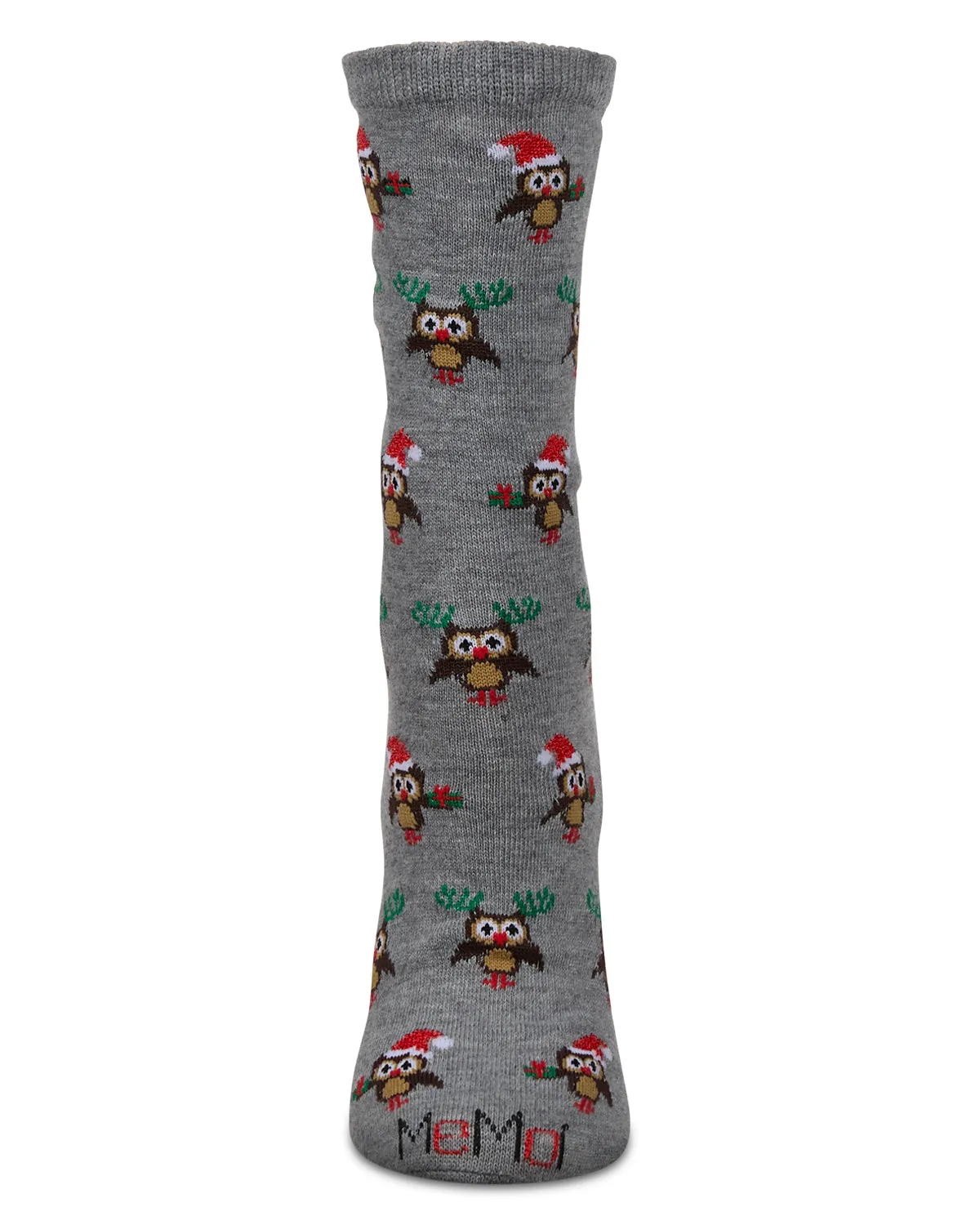 Women's Owl Holiday Crew Socks sold by MeMoi product image thumbnail 2
