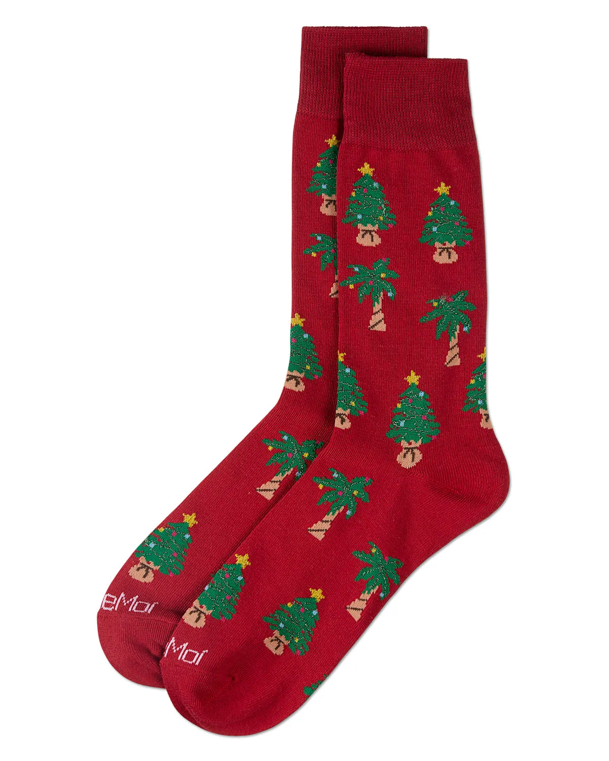 Men's Tree Paradise Holiday Crew Socks sold by MeMoi product image thumbnail 3