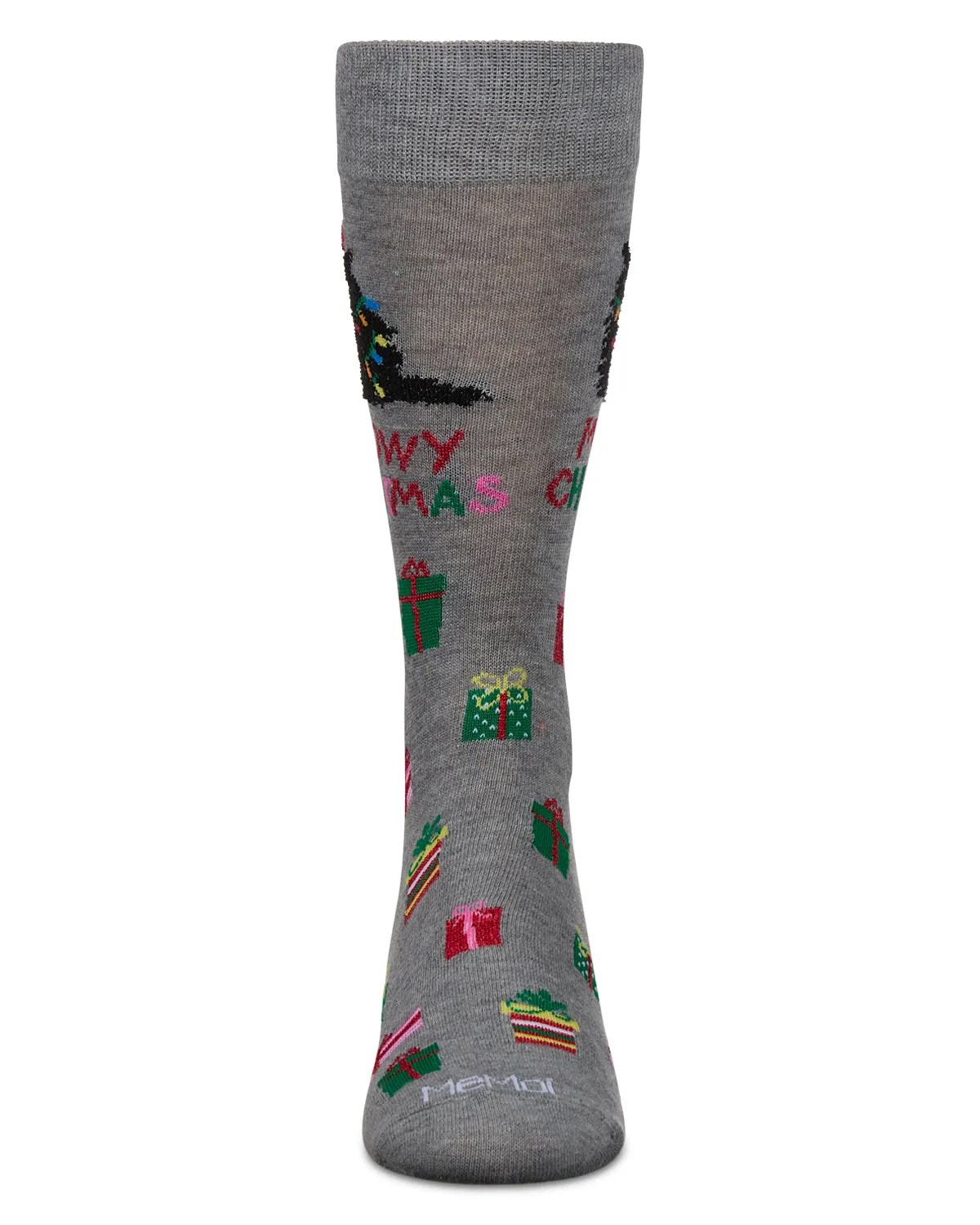 Men's Meowy Christmas Holiday Crew Socks sold by MeMoi product image thumbnail 2