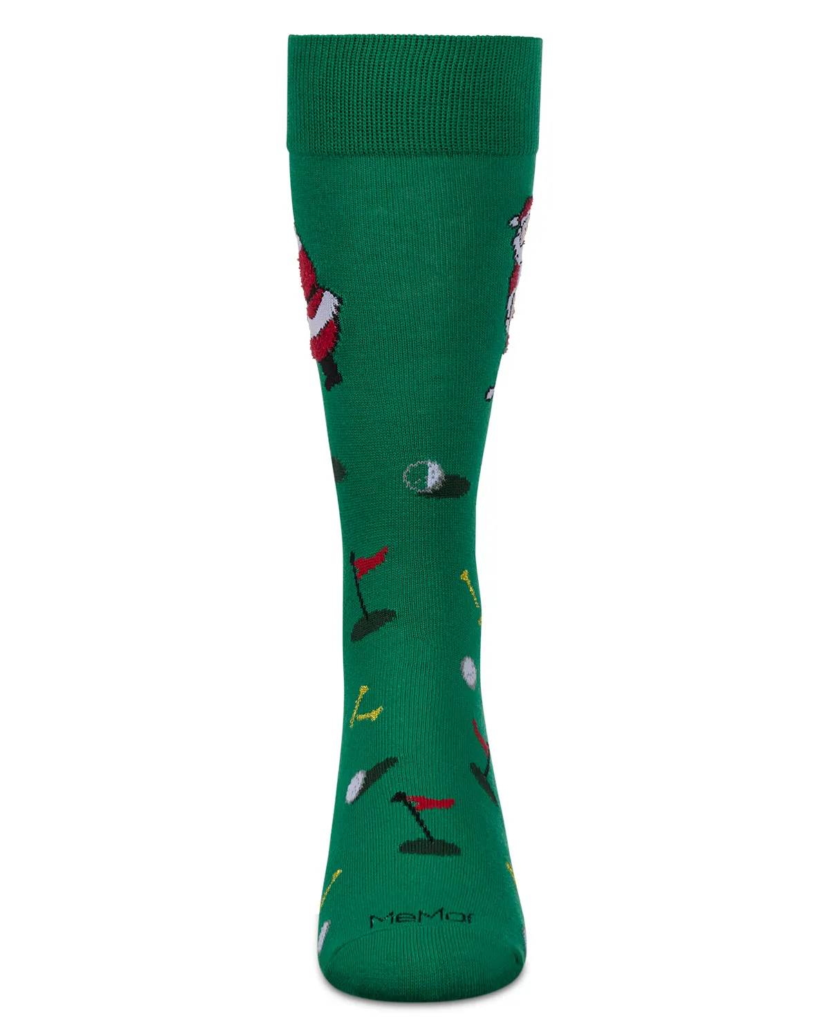 Men's Golfer Santa Holiday Crew Socks sold by MeMoi product image thumbnail 2