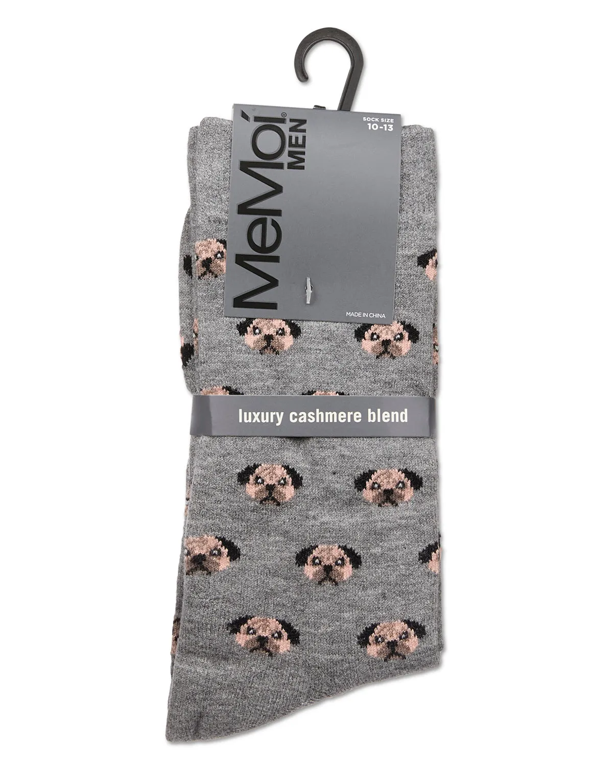 Men's Dog Face Cashmere Crew Socks sold by MeMoi product image thumbnail 4