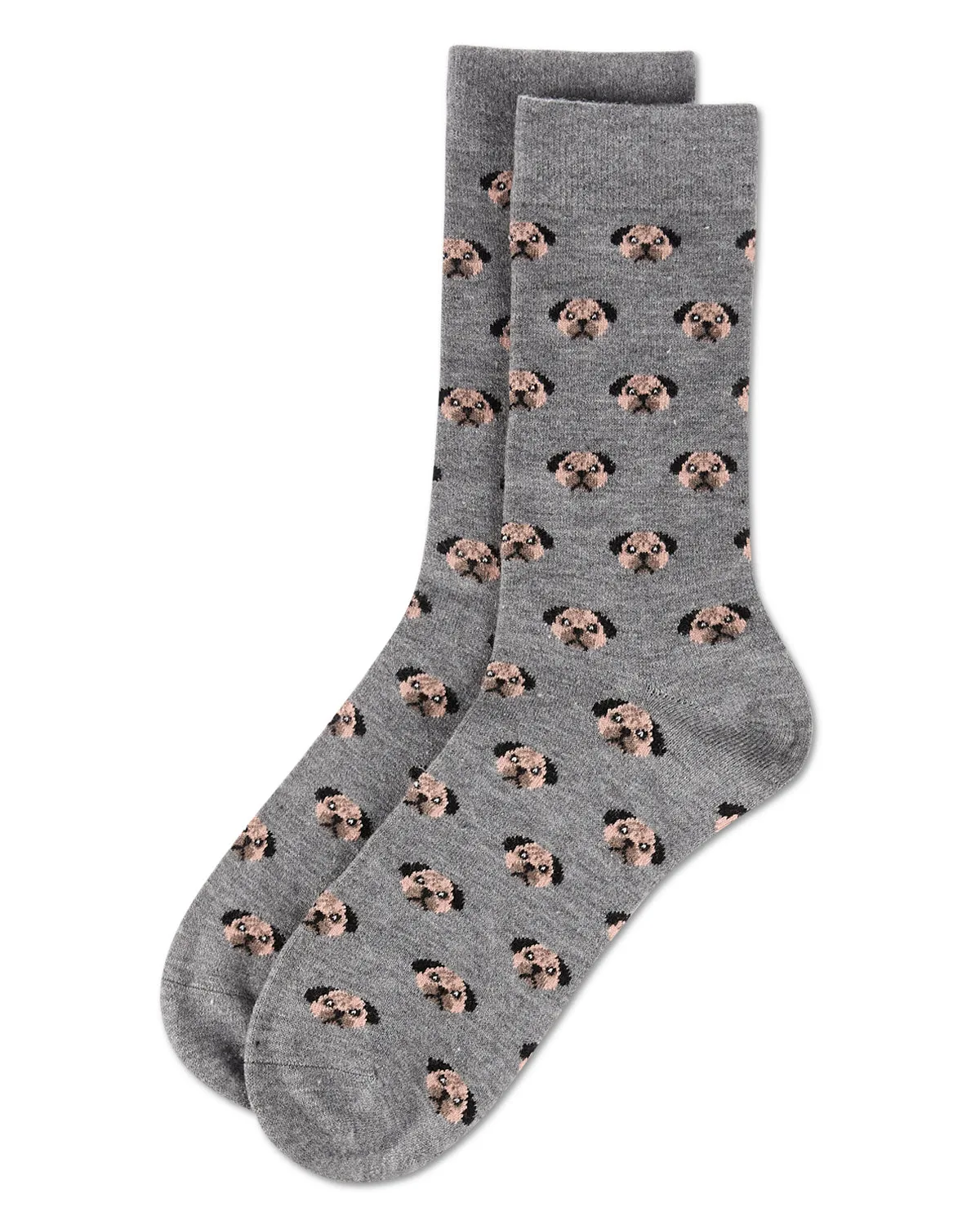Men's Dog Face Cashmere Crew Socks sold by MeMoi product image thumbnail 3