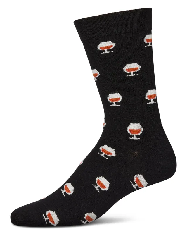 Men's Whiskey Cashmere Crew Socks sold by MeMoi