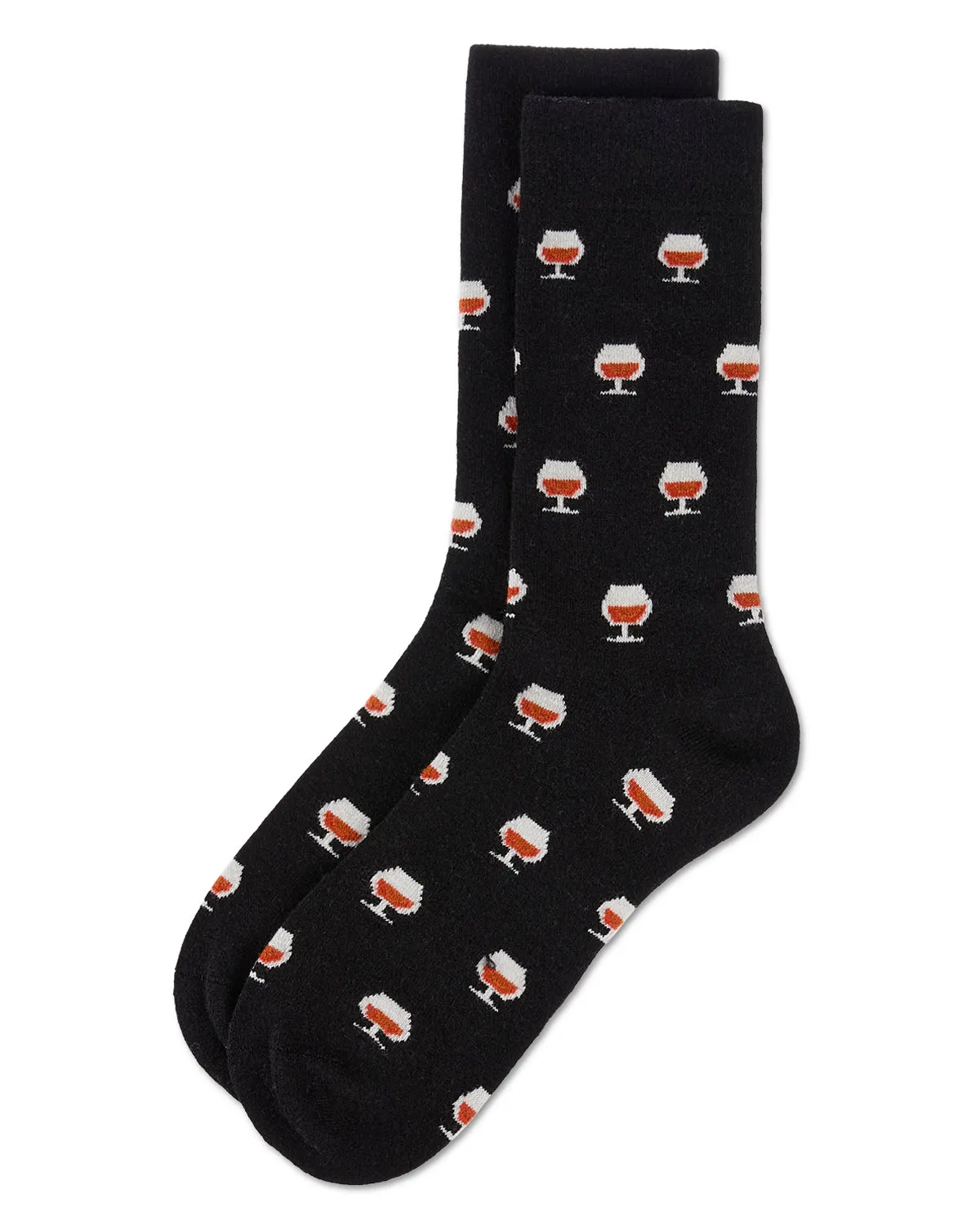 Men's Whiskey Cashmere Crew Socks sold by MeMoi product image thumbnail 3