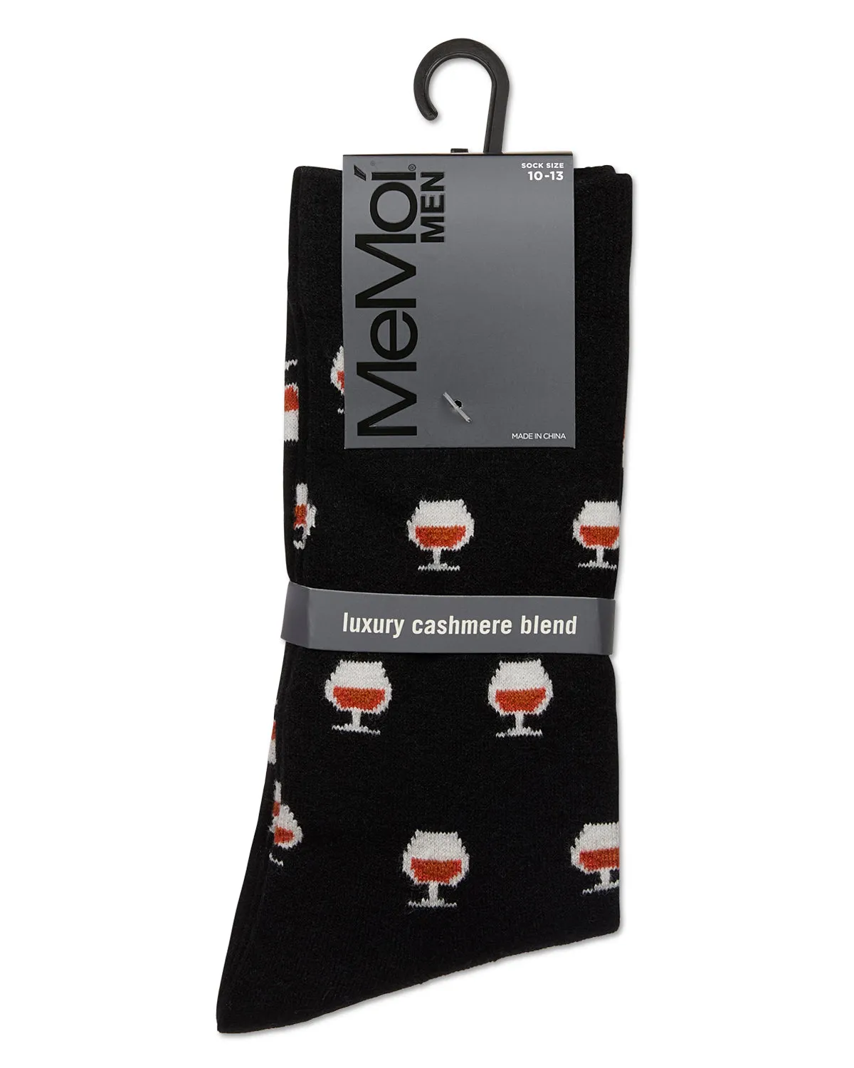 Men's Whiskey Cashmere Crew Socks sold by MeMoi product image thumbnail 4