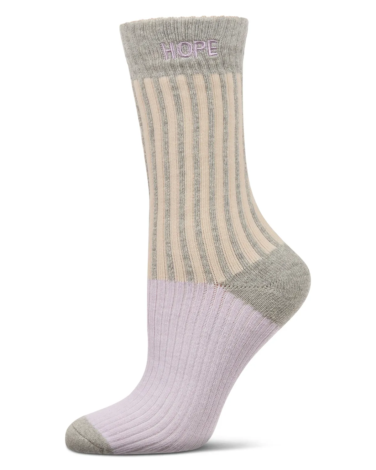 Women's Inspirations Embroidered Cuff Crew Socks sold by MeMoi