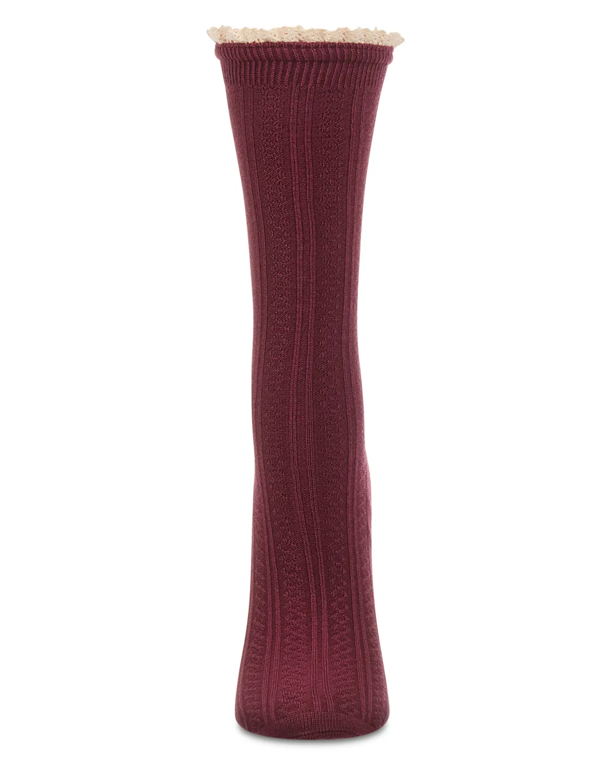 Women's Prairie Lace Crew Socks sold by MeMoi product image thumbnail 3