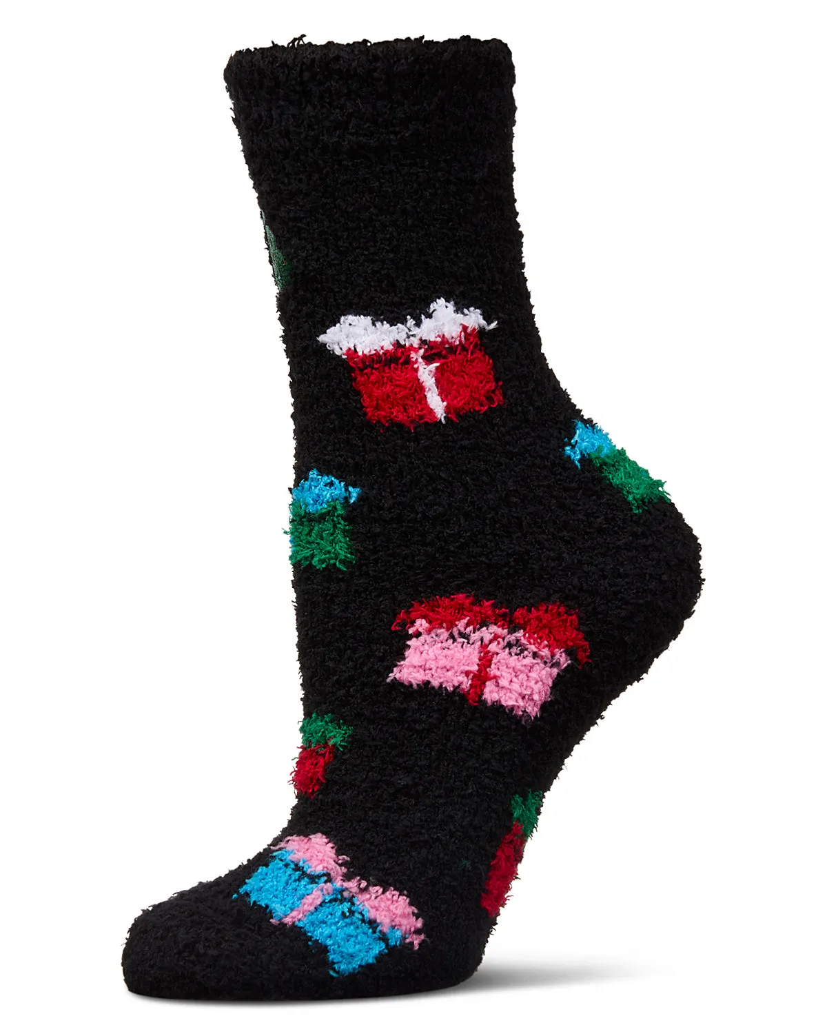 Women's Tree & Presents Mistle Toes Cozy Crew Socks sold by MeMoi product image thumbnail 2