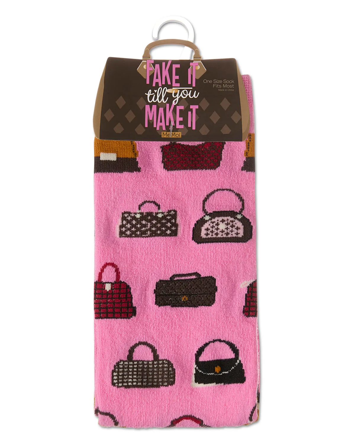 Fake It Till You Make It Crew Socks sold by MeMoi product image thumbnail 3