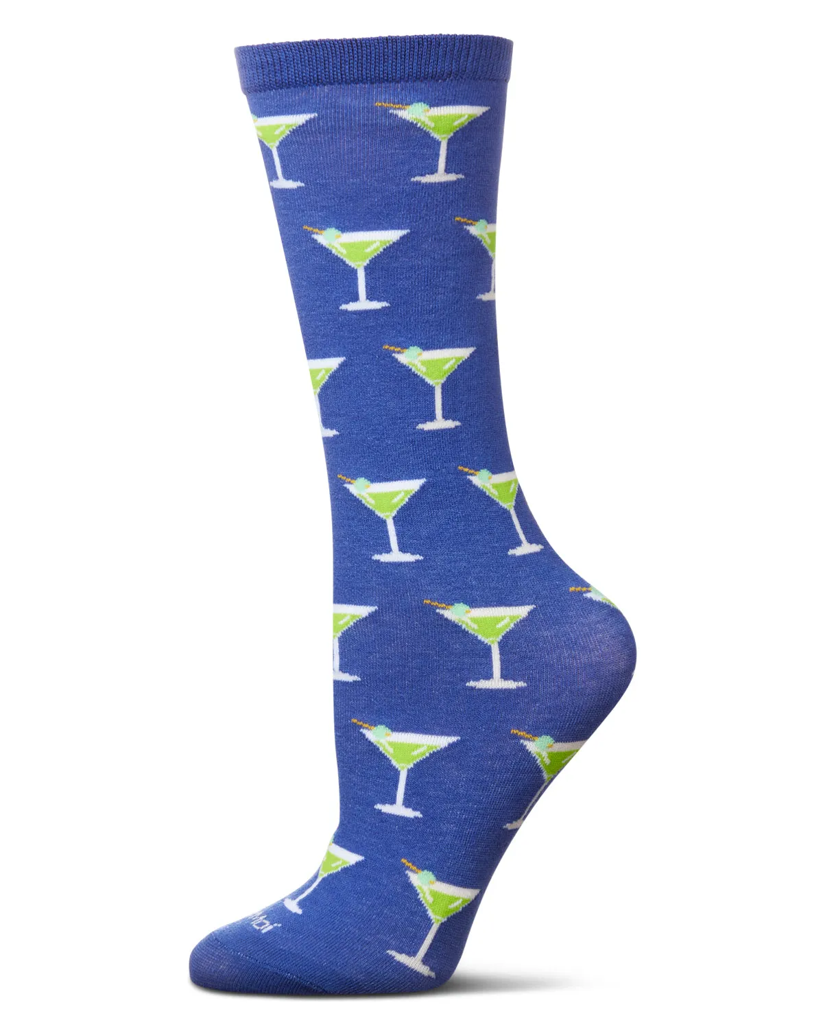 Women's "I Like It Dirty" Martini-Themed Giftable Novelty Crew Sock sold by MeMoi product image thumbnail 2