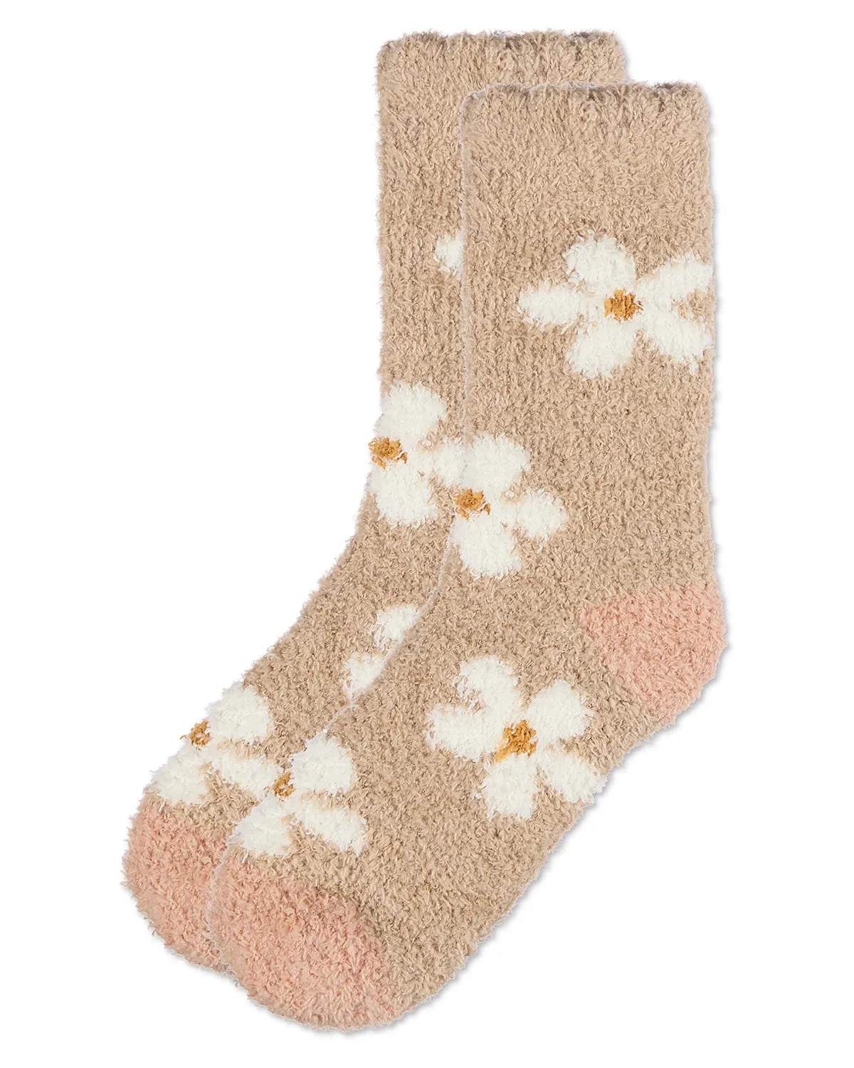 Women's Daisy Marshmallow Cozy Crew Socks sold by MeMoi product image thumbnail 3