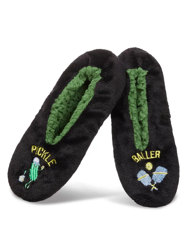 Women's Pickle Baller Sherpa Lined Slippers sold by MeMoi