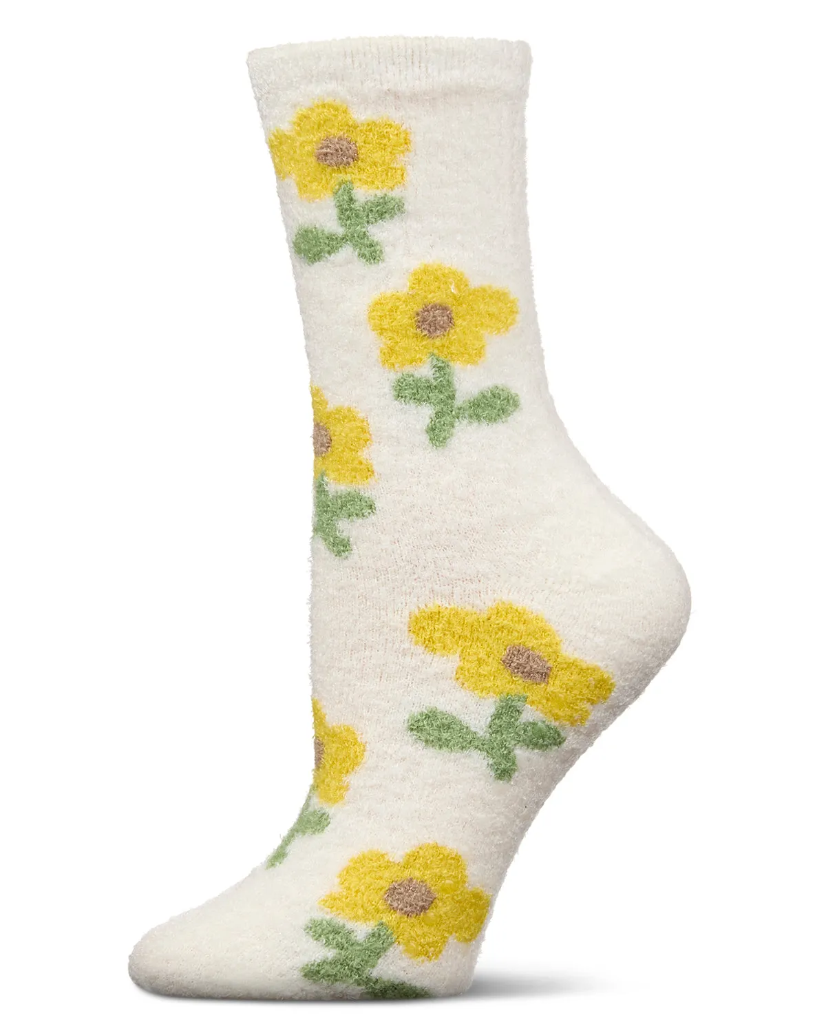 Women's Flower Aloe Infused Crew Socks sold by MeMoi product image thumbnail 2