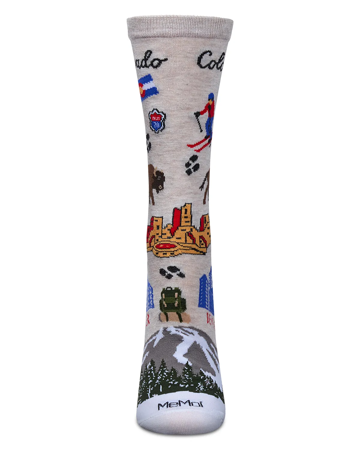 Women's Colorado Rayon From Bamboo Crew Socks sold by MeMoi product image thumbnail 2