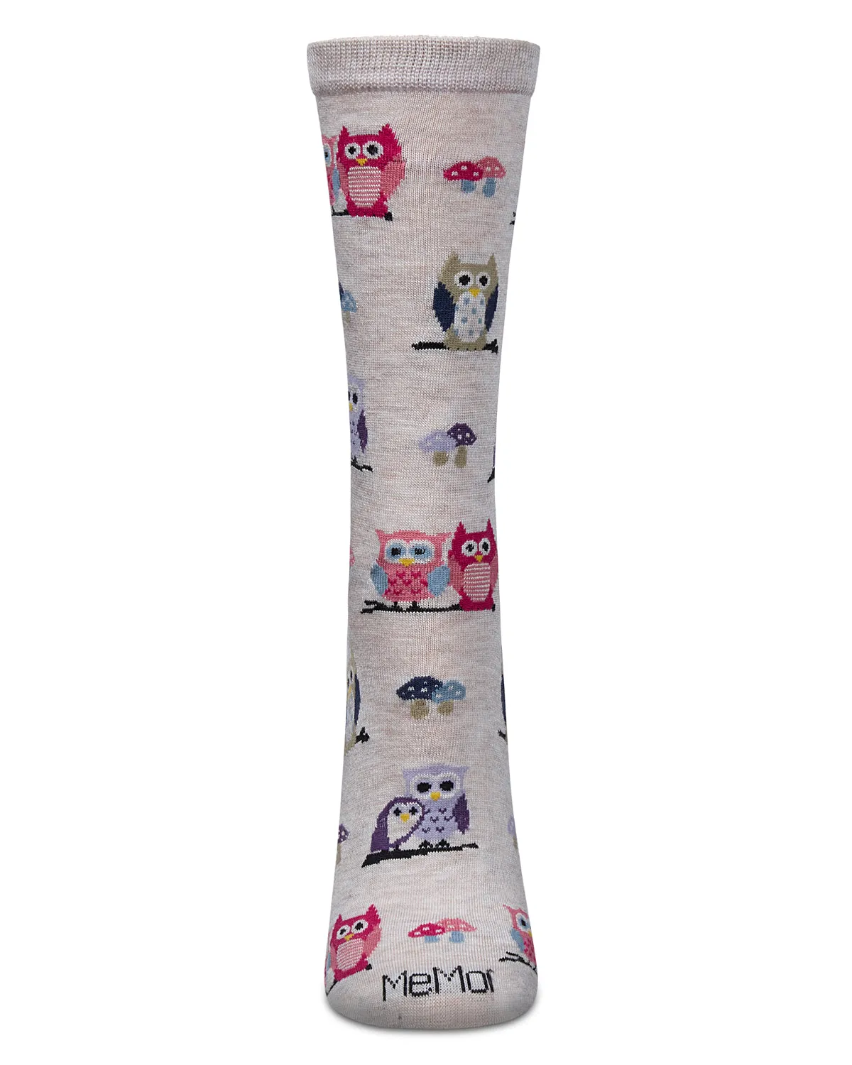 Women's It's Owl Good Rayon From Bamboo Crew Socks sold by MeMoi product image thumbnail 2