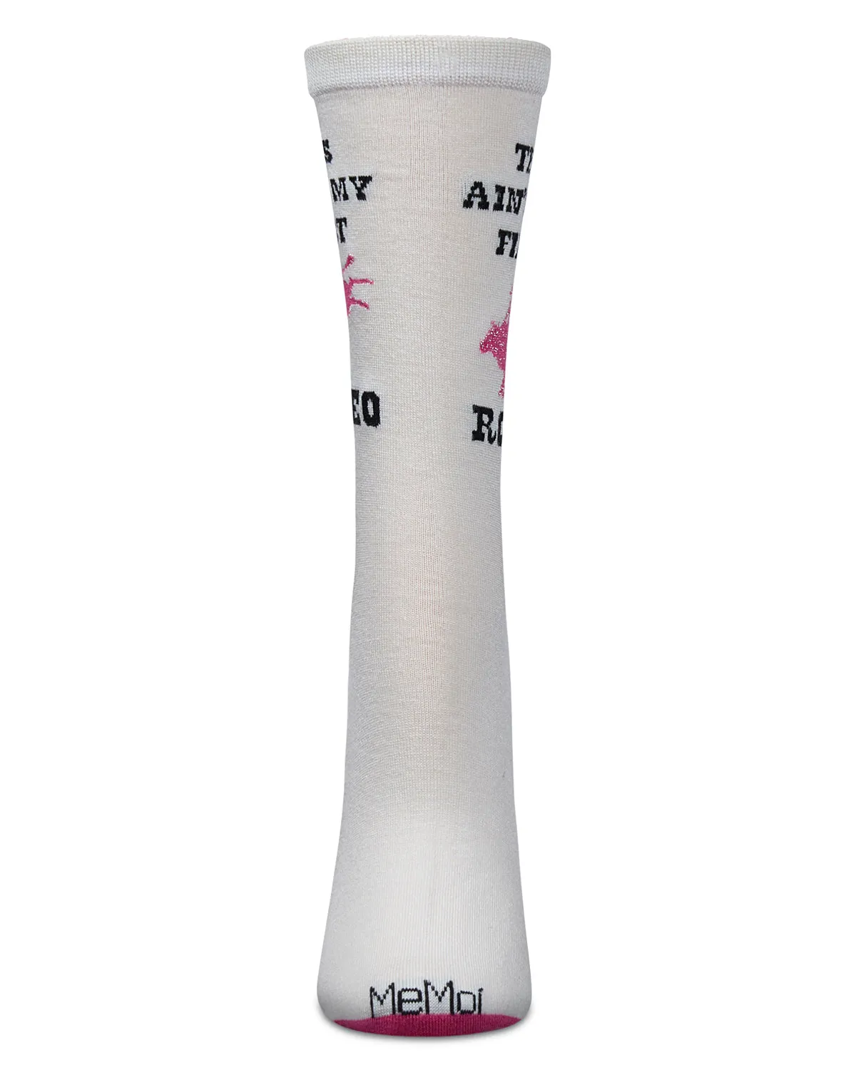 Women's Rodeo Rayon From Bamboo Crew Socks sold by MeMoi product image thumbnail 2