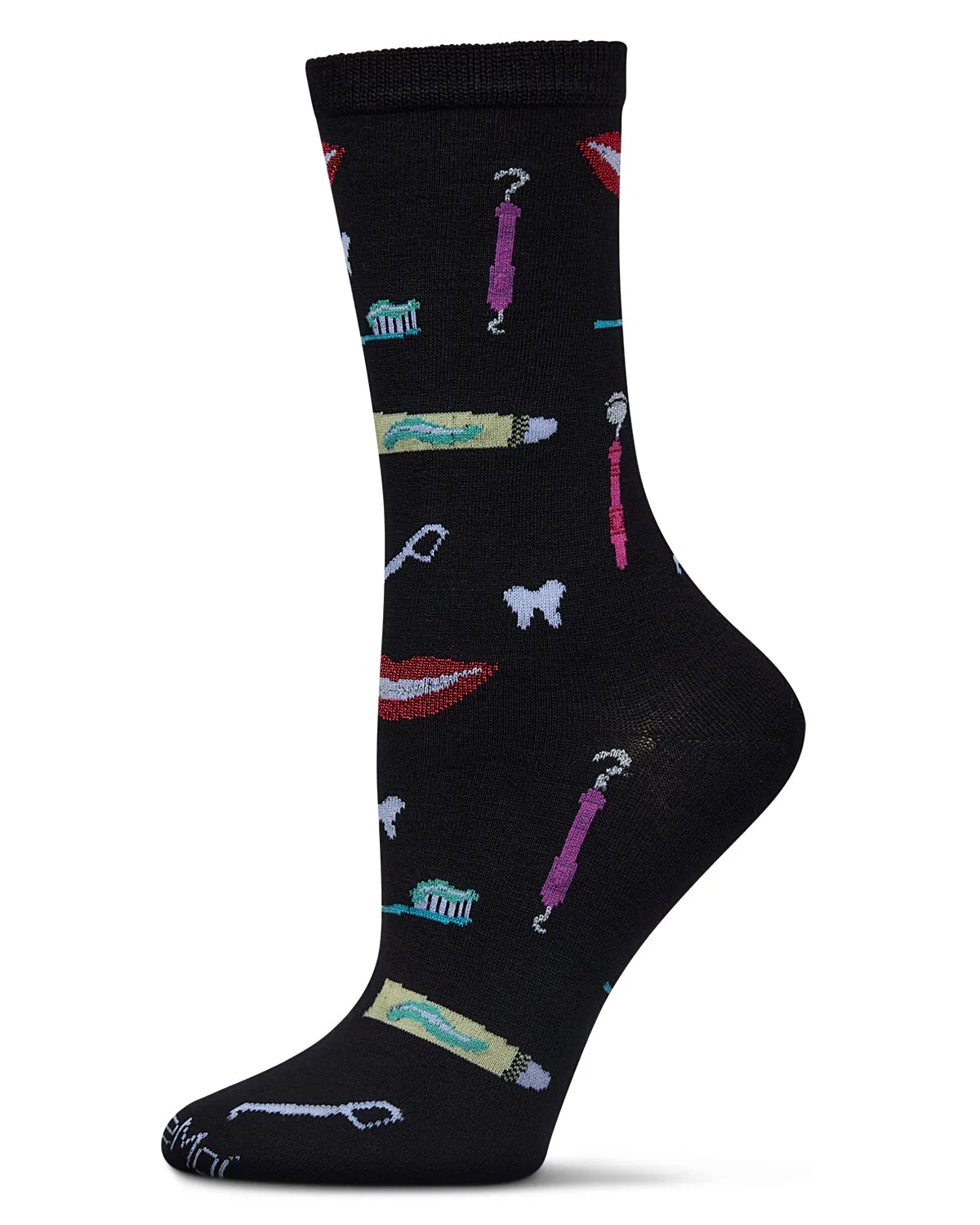 Women's Dentist Rayon From Bamboo Crew Socks sold by MeMoi