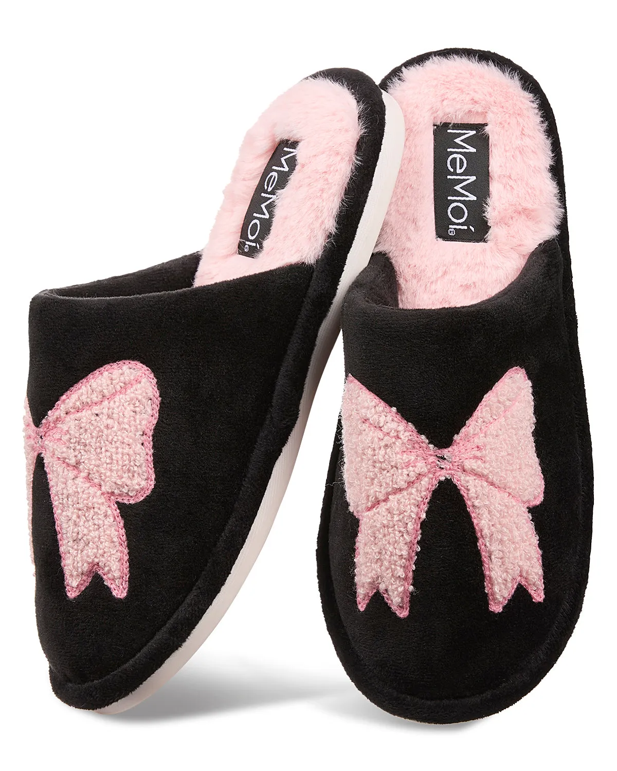 Women's Bow Plush Memory Foam Slippers sold by MeMoi product image thumbnail 5