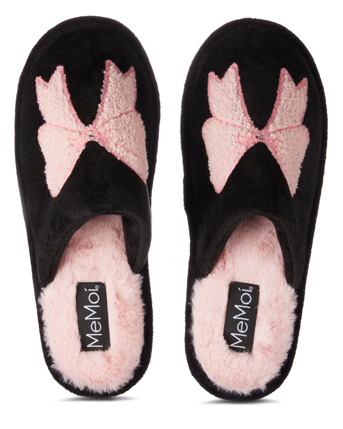 Women's Bow Plush Memory Foam Slippers sold by MeMoi product image thumbnail 2