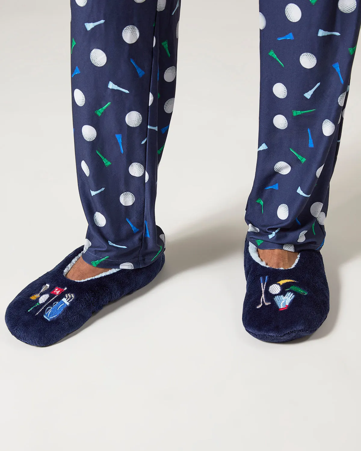 Men's Golf Sherpa Lined Slippers sold by MeMoi product image thumbnail 2