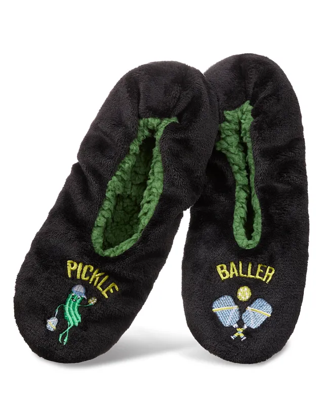 Men's Pickle Baller Sherpa Lined Slippers sold by MeMoi