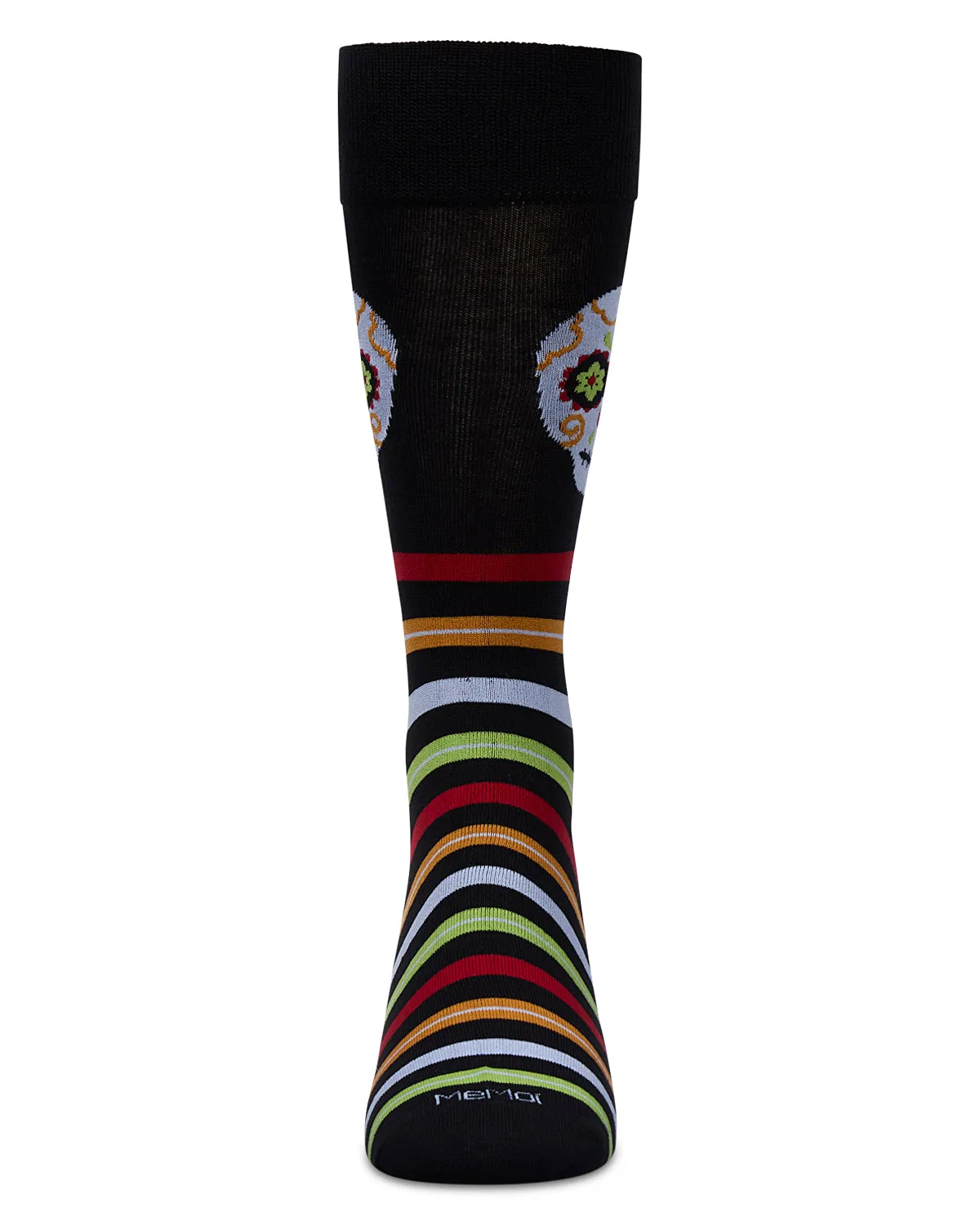 Men's Striped Skull Rayon From Bamboo Crew Socks sold by MeMoi product image thumbnail 2