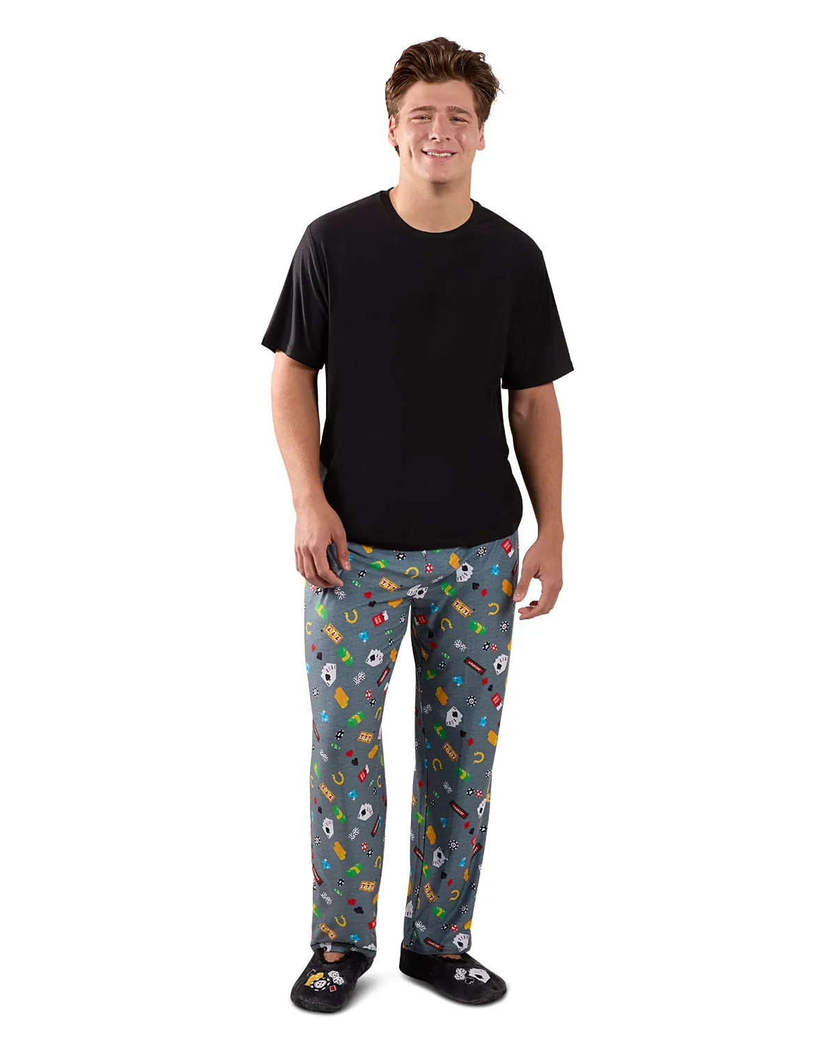 Men's Deal Me In Two Piece PJ Set In A Bag sold by MeMoi