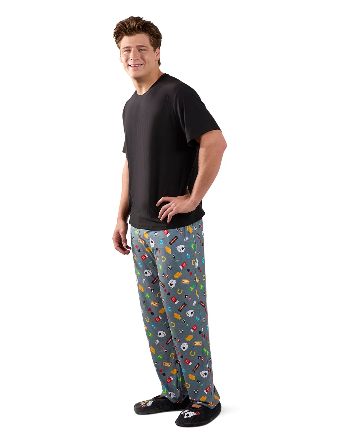 Men's Deal Me In Two Piece PJ Set In A Bag sold by MeMoi product image thumbnail 2