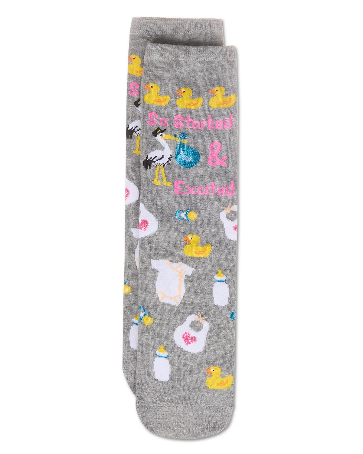 So Storked & Excited Greeting Card Crew Socks sold by MeMoi product image thumbnail 3