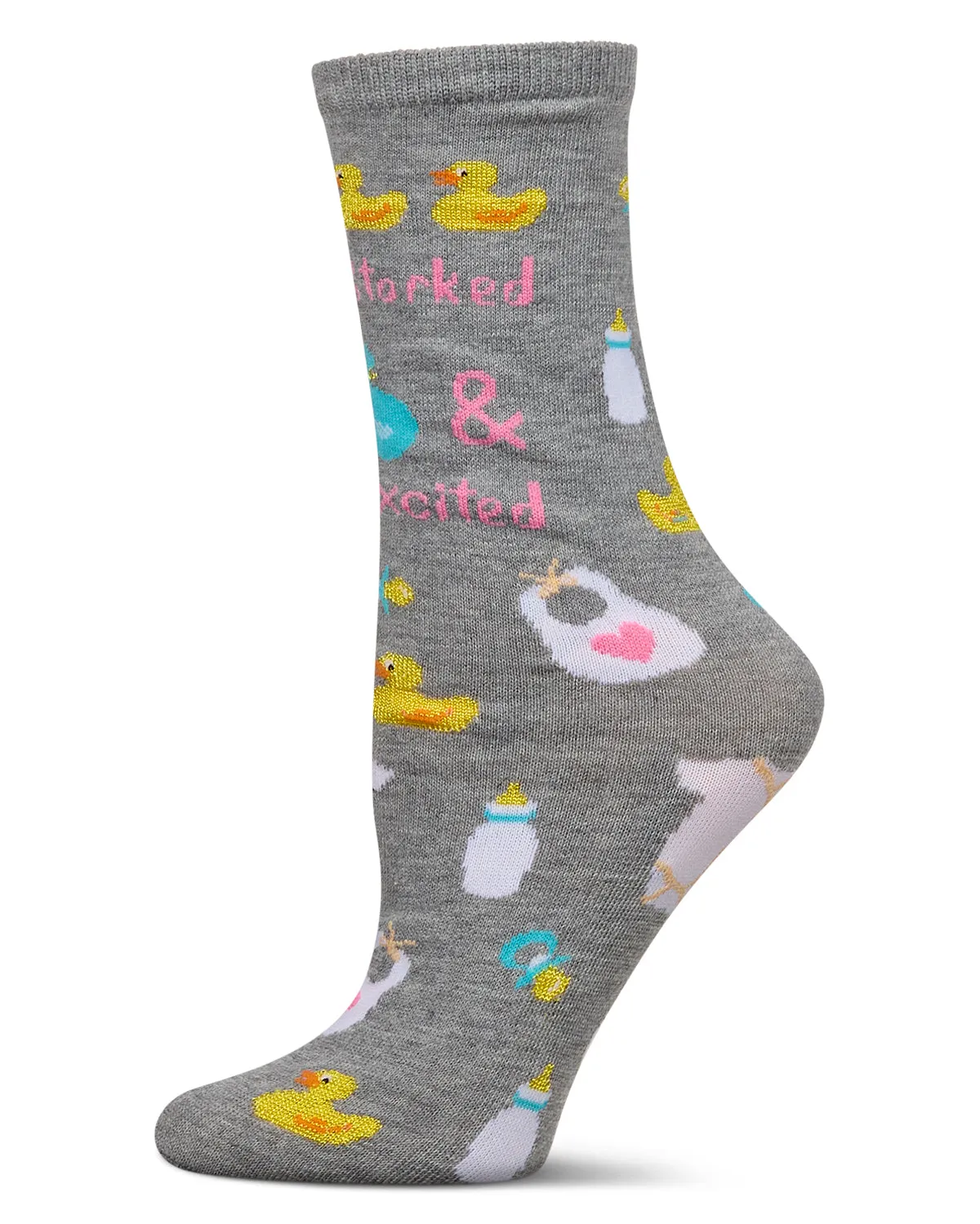 So Storked & Excited Greeting Card Crew Socks sold by MeMoi product image thumbnail 4