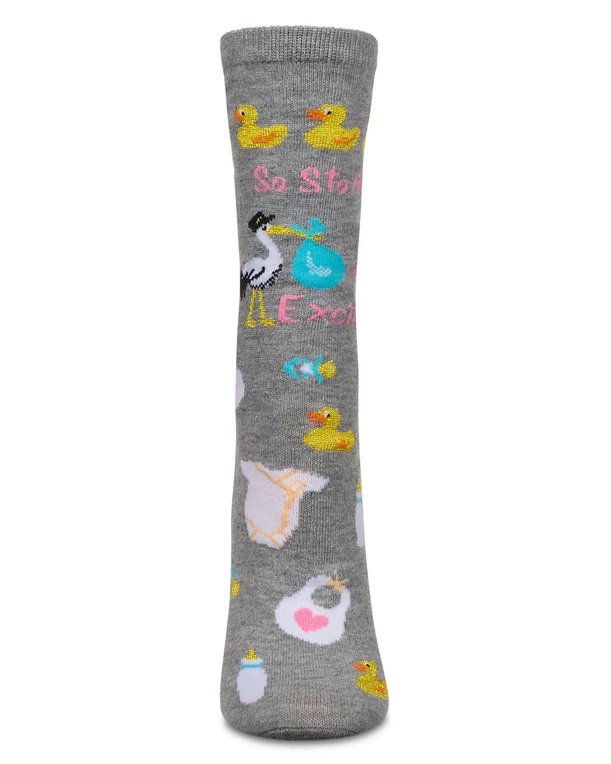 So Storked & Excited Greeting Card Crew Socks sold by MeMoi product image thumbnail 2
