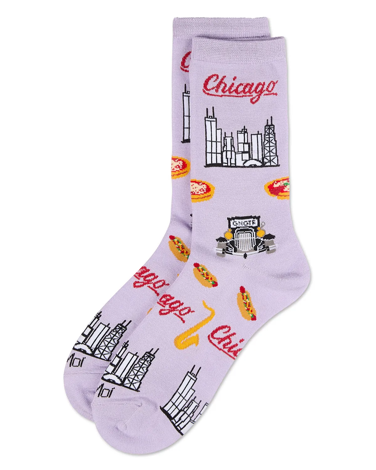 Women's Chicago Rayon From Bamboo Crew Socks sold by MeMoi product image thumbnail 3