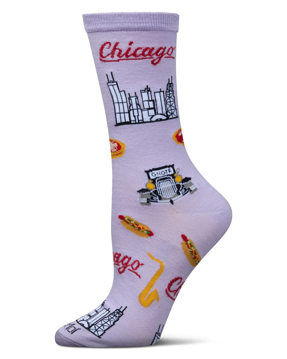 Women's Chicago Rayon From Bamboo Crew Socks sold by MeMoi