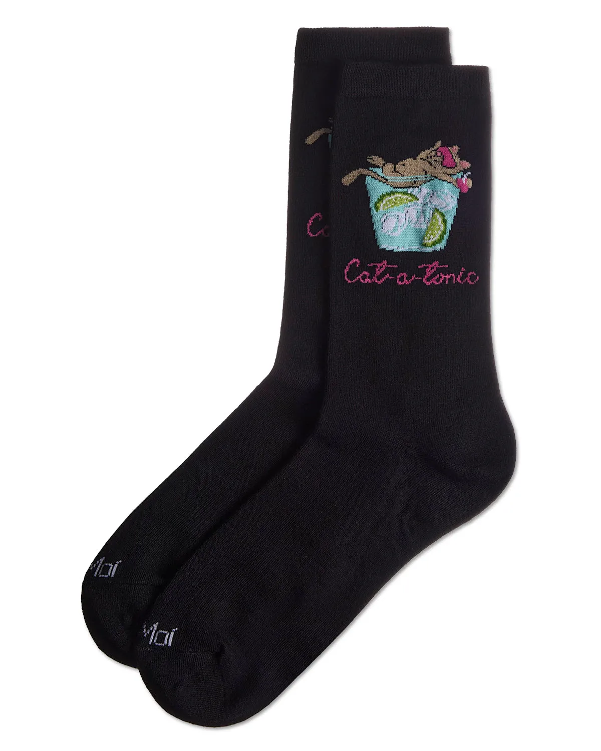 Women's Cat-a-Tonic Rayon From Bamboo Crew Socks sold by MeMoi product image thumbnail 3