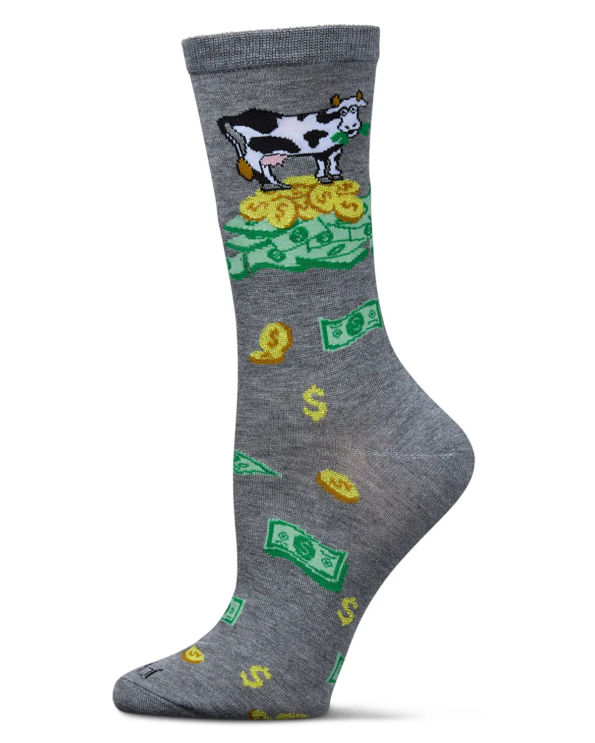 Women's Cash Cow Rayon From Bamboo Crew Socks sold by MeMoi