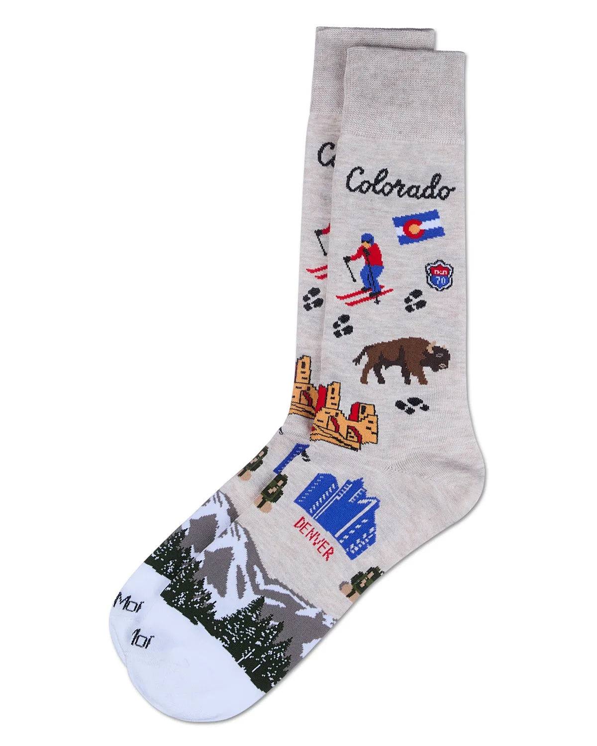 Men's Colorado Rayon From Bamboo Crew Socks sold by MeMoi product image thumbnail 3