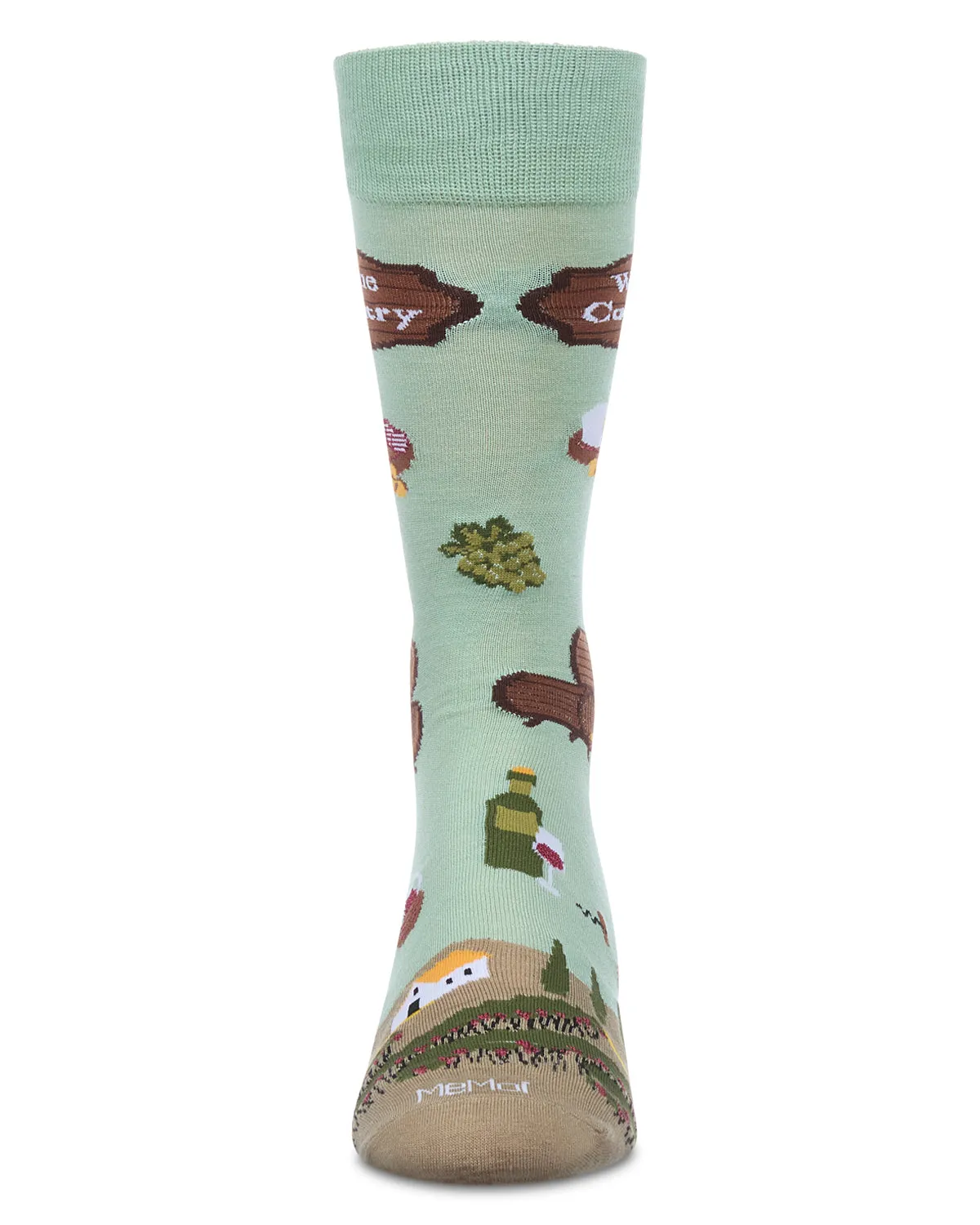 Men's Wine Country Rayon From Bamboo Crew Socks sold by MeMoi product image thumbnail 2